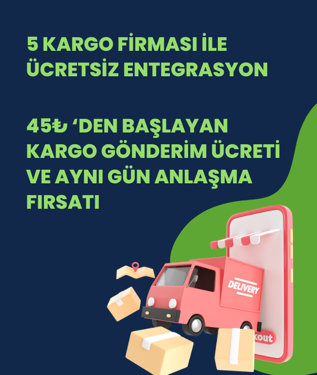 5 Kargo Firması İle Ücretsiz Entegrasyon
